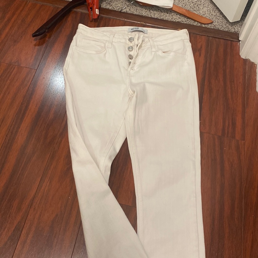Just black (brand) white skinny jeans. High waisted
